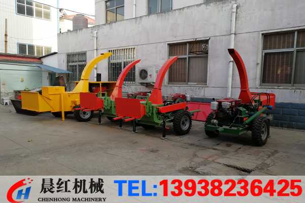 廣西的園林綠化樹枝粉碎機工作現場