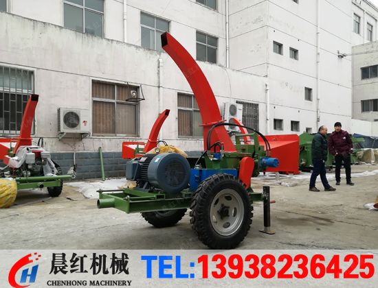 北京客戶定制的電動版碎枝機發貨照